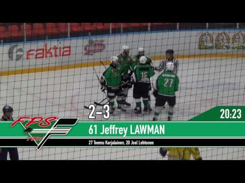 SUOMI-SARJA 2016-2017: 08.10.2016 FPS - Hunters 3-6