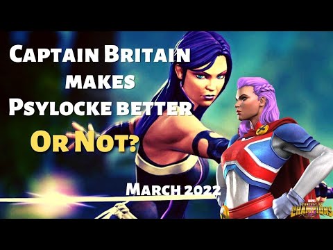MCOC Captain Britain Synergy makes Psylocke better or not? | Marvel Contest of Champions | 2022