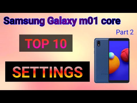Samsung Galaxy m01 core TOP 10 SETTINGS