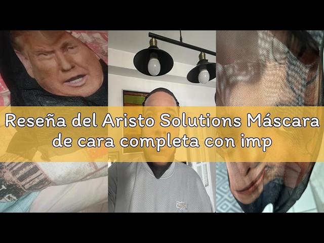 Vídeo relacionado con Aristo Solutions Realista Máscara de cara completa con impresión 3D Bean, transpirable, ligera y cómoda, ideal para cosplay, fiestas, Halloween, carnaval y eventos divertido