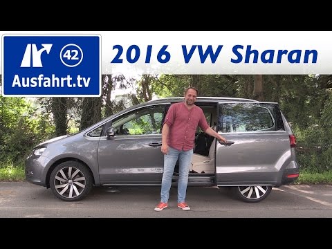 2016 Volkswagen Sharan 2.0 TDI 184 PS  - Fahrbericht der Probefahrt, Test, Review Ausfahrt.tv