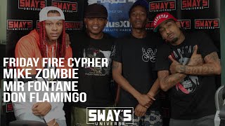 Friday Fire Cypher: Mike Zombie, Mir Fontane, &amp; Don Flamingo Freestyle Live Over Mike Zombie's Beats