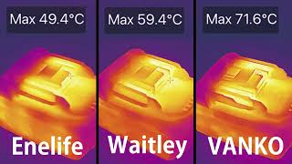 マキタ互換バッテリー 売れ筋３製品の比較 Enelife Waitley VANKO【18V 6000mAh】