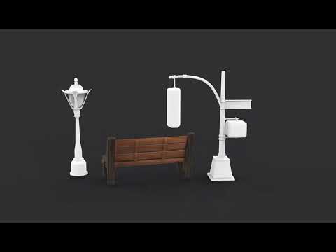street props 360 animation