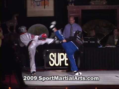 Amanda Chen v Ally Montero - Girls team sparring - 2009 NBL Supergrands