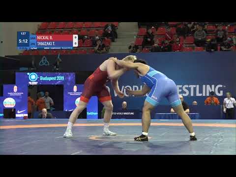 1/4 FS - 92 kg: B. NICKAL (USA) v. T. TANIZAKI (JPN)