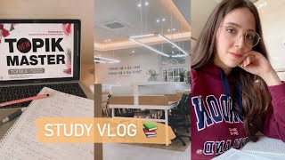 Study with me for the TOPIK Korean language proficiency test + Korean study café tour 🇰🇷📚☕