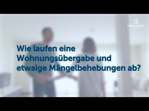 Ablauf bei der Wohnungsübergabe