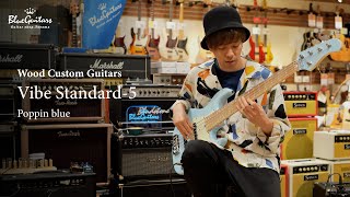 Video thumbnail for Blue Guitars - 宮地 遼 [Ryo Miyachi] meets Wood Custom Guitars / Vibe Standard-5 Poppin blue by Blue Guitars