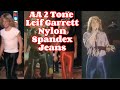 AA 2 Tone LEIF GARRETT Nylon Spandex Disco Pants Rock Jeans
