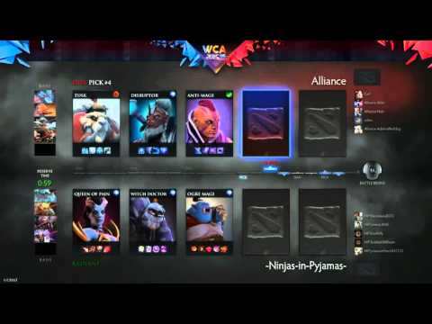 Ninjas in Pyjamas vs Alliance Game 1 - WCA EU Pro Qualifier - @DotACapitalist @durkadota