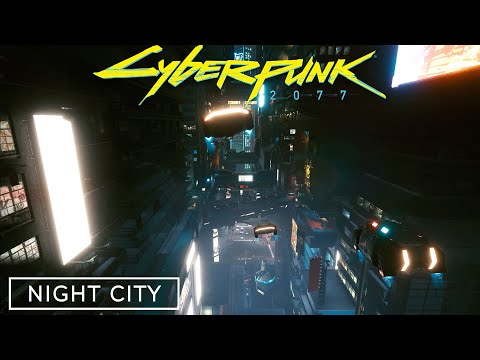 Cyberpunk 2077 - Flying over Night City