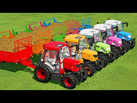 TRANSPORTING & MANURE SPREADING WITH RIGITRAC TRACTORS - Farming Simulator 22