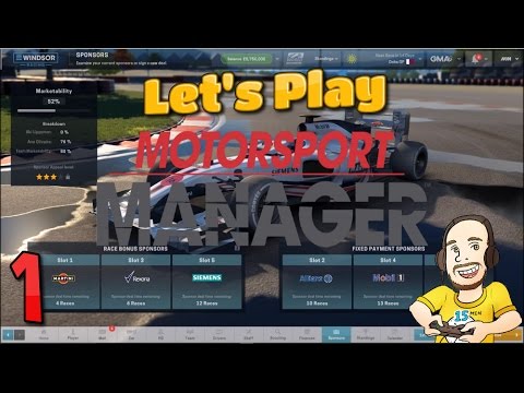 Let's Play - Motorsport Manager PC - Career Gameplay Part 1 - Who needs hints and tips