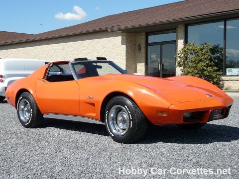 1976 Orange Flame Corvette L82 4spd Stingray For Sale Video