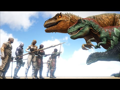 10 Humans VS Every Creature in ARK