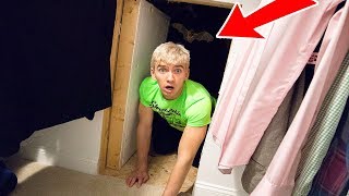 EXPLORING MY BROTHERS SECRET ROOM!! (HAUNTED)