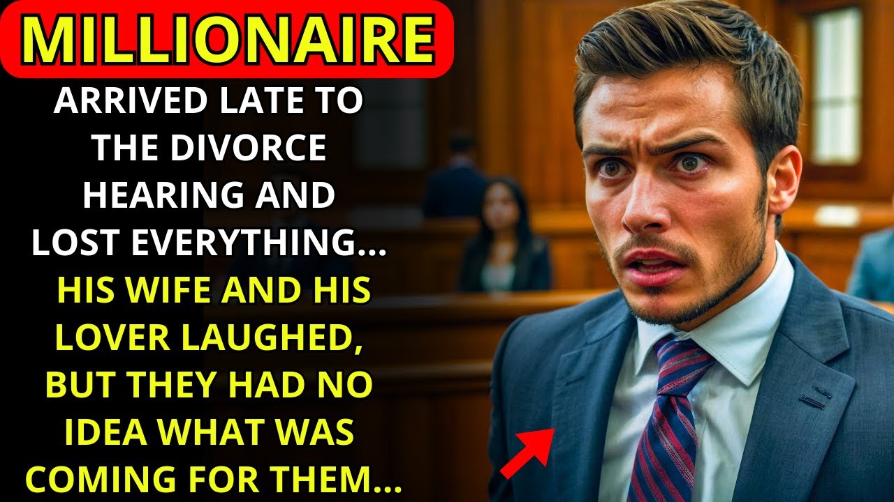 LATE FOR THE DIVORCE HEARING, THE MILLIONAIRE LOST HIS ENTIRE FORTUNE. HIS EX-WIFE LAUGHED...