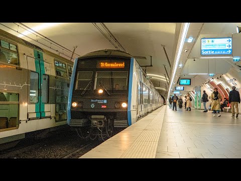 4K : PARIS TRAINS RER : COMPILATION TRAINS MI09 + MI2N IDFM