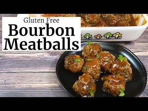 GLUTEN FREE BOURBON MEATBALLS | Gluten Free Cocktail Meatballs