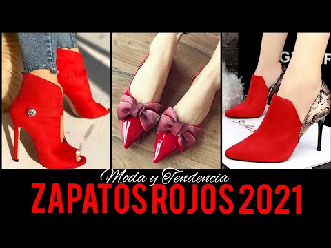 ZAPATOS DE MODA  ❤️COLOR ROJO  2021#trends2021 #zapatosrojosmujer #fashionshouses #redshouses