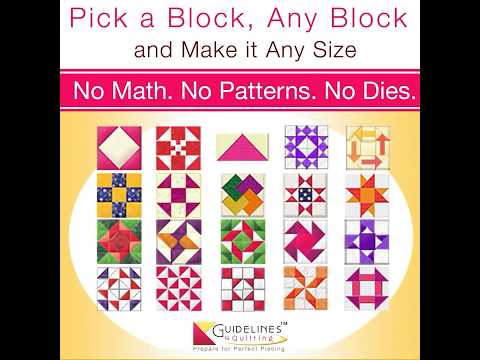 how to make diamond in a square quilt blocks any size