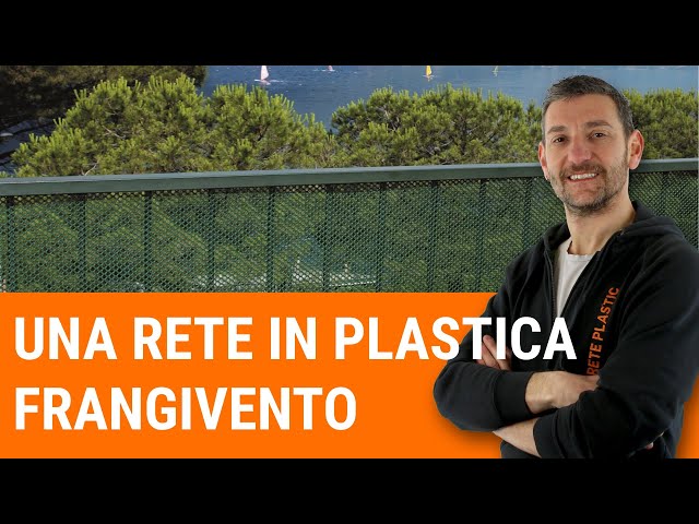 Una rete in plastica frangivento e frangivista