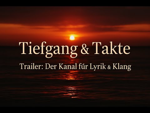 Tiefgang & Takte – Trailer | Der Kanal für Lyrik, Musik & Gefühl