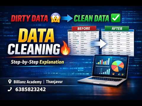 DATA Cleaning Clear Explanation | Billianz Academy | Thanjavur  | Check Discription Full Details