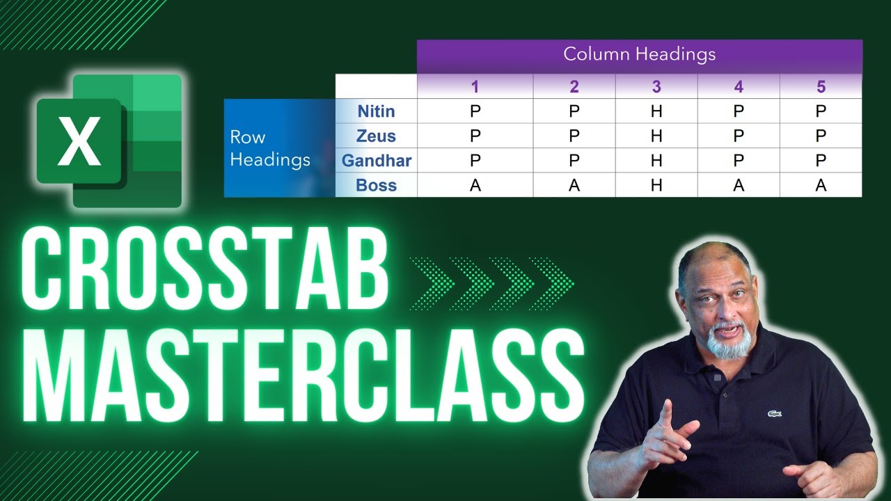 How to convert crosstab data into tabular format - multiple headers and blocks