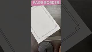 Assignment Page Border Design | Easy Border Design #shorts #borderdesigns #easyborderdesigns