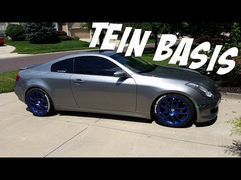 Tein Basis Coilovers REVIEW !! | G35 Coupe/Sedan, 350z