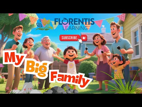 My Big Family Song | Learn Family Vocabulary in English for Kids & ESL Learners
