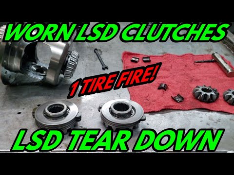 LIMITED SLIP DIFFERENTIAL TEAR DOWN WORN CLUTCH PACK ON 9.25ZF