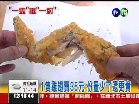 速食店騙很大! 雞翅切半變一對
