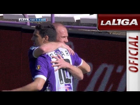 Gol de Óscar (1-1) en el Real Valladolid - Getafe CF - HD