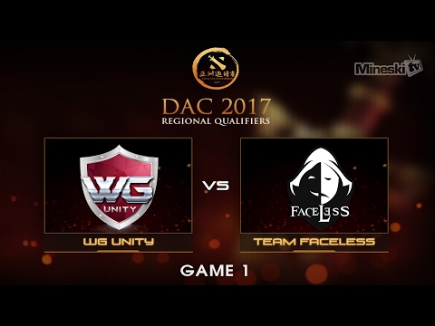 Team Faceless vs WG Unity | Dota 2 Asia Championship | Grand Finals | Best of 3 | Game 1
