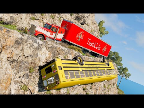 Cars vs Cliff Roads #3 - BeamNG DRIVE | SmashChan