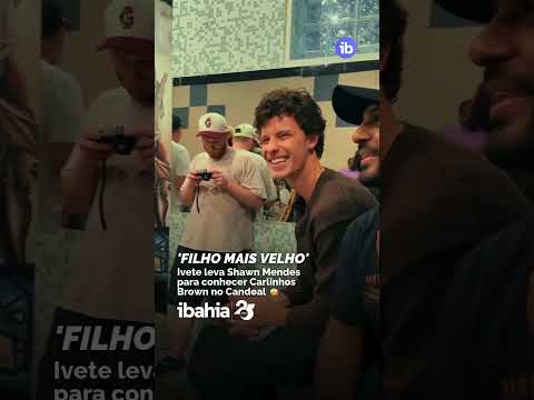 Ivete leva Shawn Mendes para conhecer Carlinhos Brown no Candeal, em Salvador