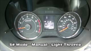 Subaru Forester XT CVT Driving Modes Comparison
