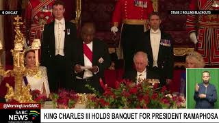 King Charles III holds banquet for President Ramaphosa
