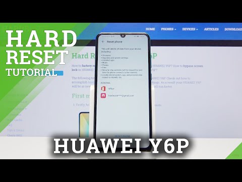 How to Factory Reset Data on Huawei Y6P - Erase All Data