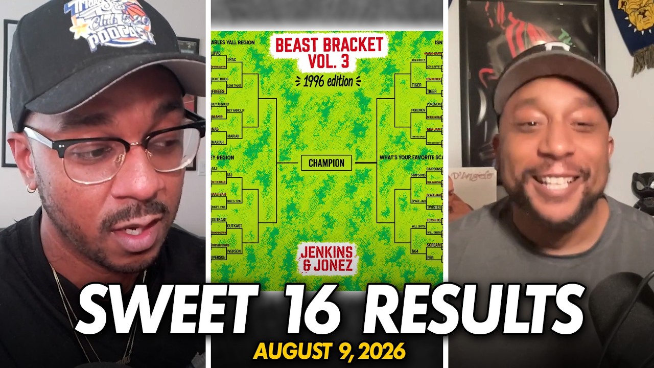 1996 Bracket Sweet 16 Results