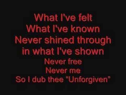 Metallica The Unforgiven Lyrics