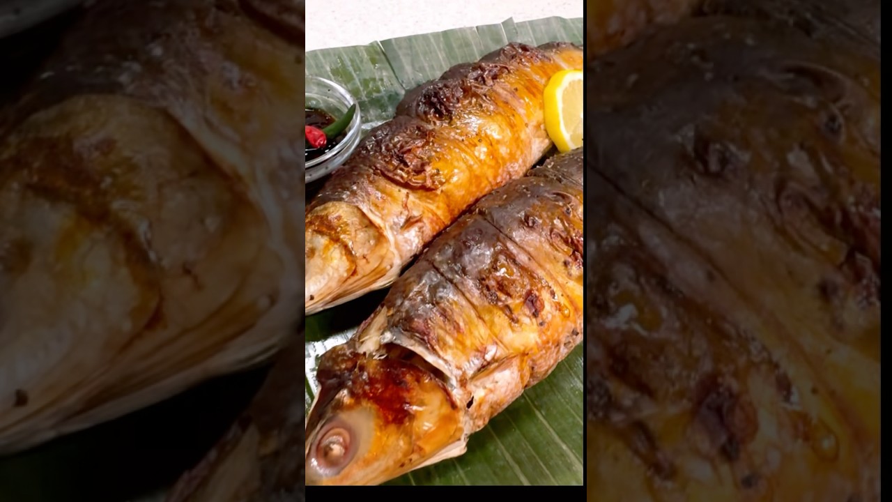 GRABENG SARAP ! INIHAW na BANGUS with PALAMAN  | Oven Grilled  stuffed Milkfish  #Inihaw #cooking