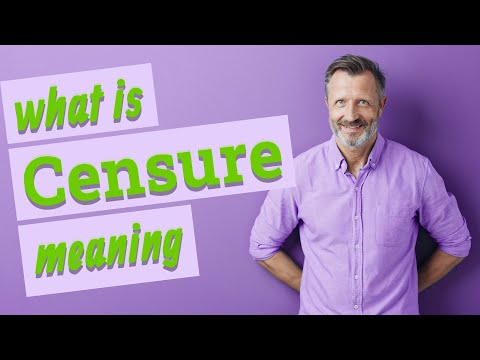 Censure | Definition of censure
