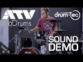 ATV aDrums electronic drums aD5 playing all kits sound demo