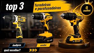 🔧TOP 3 FURADEIRAS E PARAFUSADEIRAS A BATERIA - O PRESENTE QUE TODO HOMEM QUER!