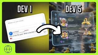 5 DEVS criam uma REDE SOCIAL sem se comunicar (virou um transformer)