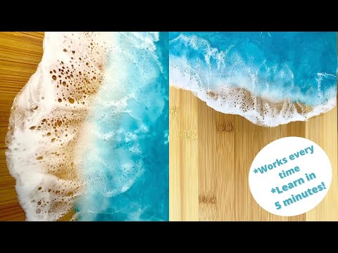 Master The Art Of Creating Resin Ocean Waves In Just 5 Minutes | Quick & Simple Diy Tutorial